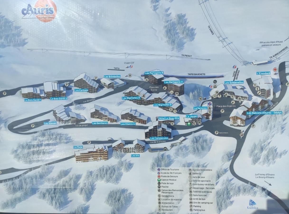Apartamento Auris Les Gentianes Station Alpe Huez Exterior foto